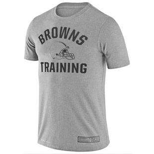 NFL球衣男夏季布朗Cleveland Browns橄榄球服宽松男士速干短袖T恤