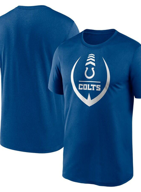 NFL球衣男夏季小马Indianapolis Colts休闲运动长袖宽松男短袖T恤