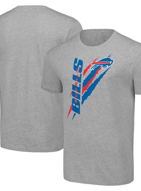 NFL球衣男夏季比尔队Buffalo Bills男士休闲运动长袖宽松短袖T恤