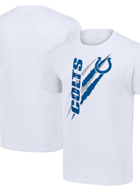 NFL球衣男夏季小马Indianapolis Colts休闲运动长袖宽松男短袖T恤