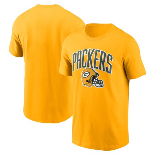 NFL球衣夏季包装工GreenBay Packers橄榄球服宽松男士速干短袖T恤