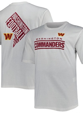 NFL球衣夏季华盛顿指挥官队Commanders橄榄球服宽松男速干短袖T恤