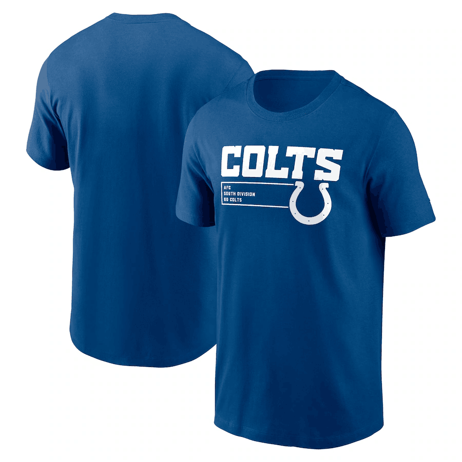 NFL球衣男夏季小马Indianapolis Colts休闲运动长袖宽松男短袖T恤