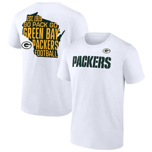 NFL球衣夏季包装工GreenBay Packers橄榄球服宽松男士速干短袖T恤