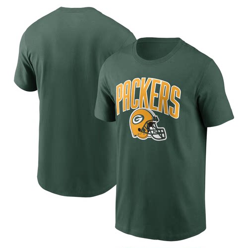 NFL球衣夏季包装工GreenBay Packers橄榄球服宽松男士速干短袖T恤