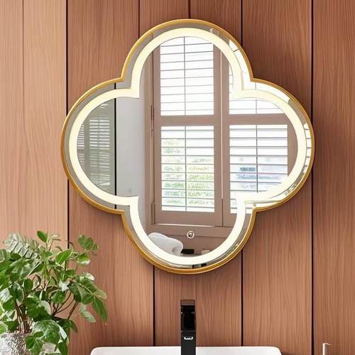 LED四叶草梳妆台洗手间玄关镜子