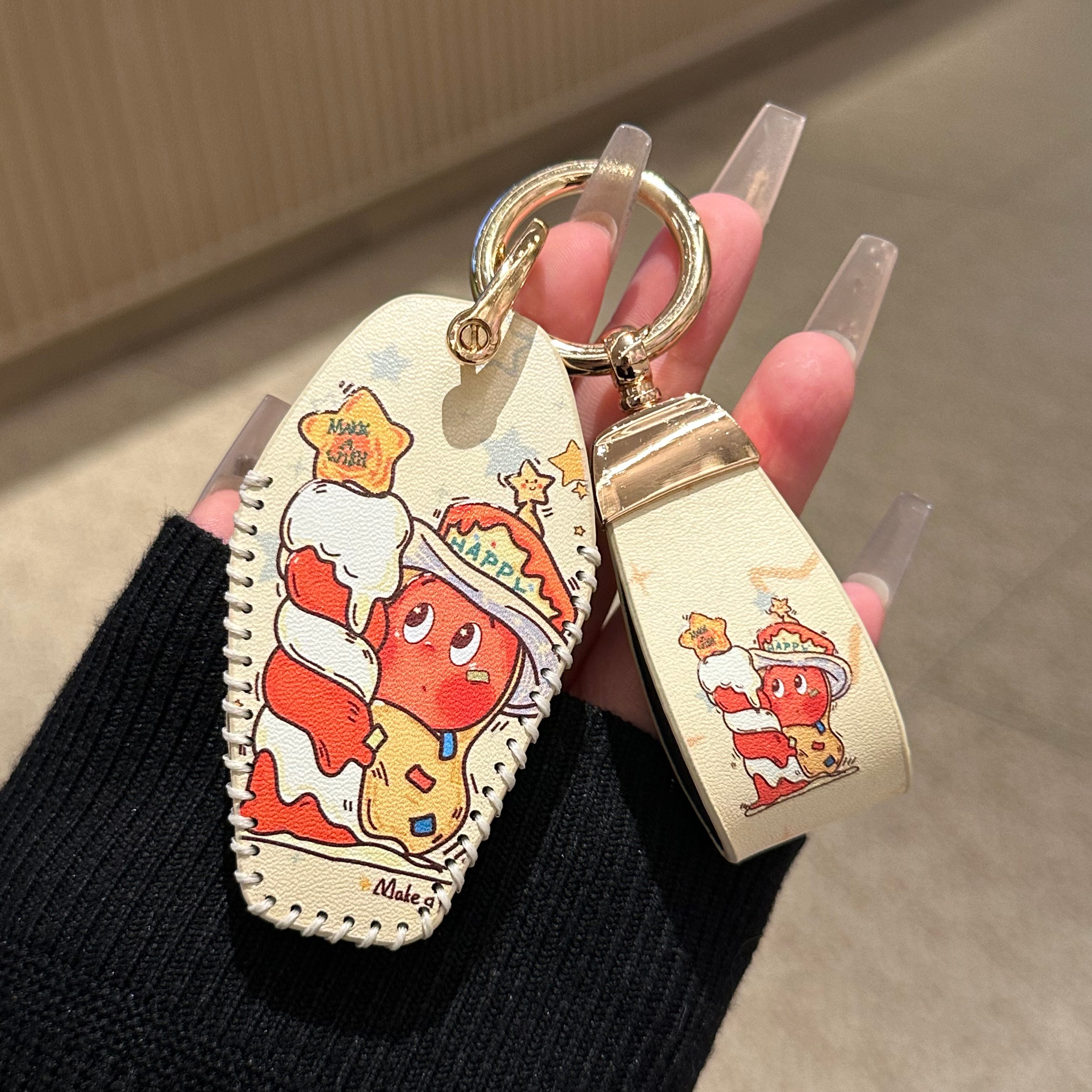 新款极狐阿尔法S5钥匙套t5车皮包S6北汽ARCFOX考拉Max壳扣星星人