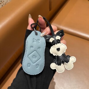 适用26款小鹏M03/MONA实体钥匙套男女生包壳扣专用简约高级雪纳瑞