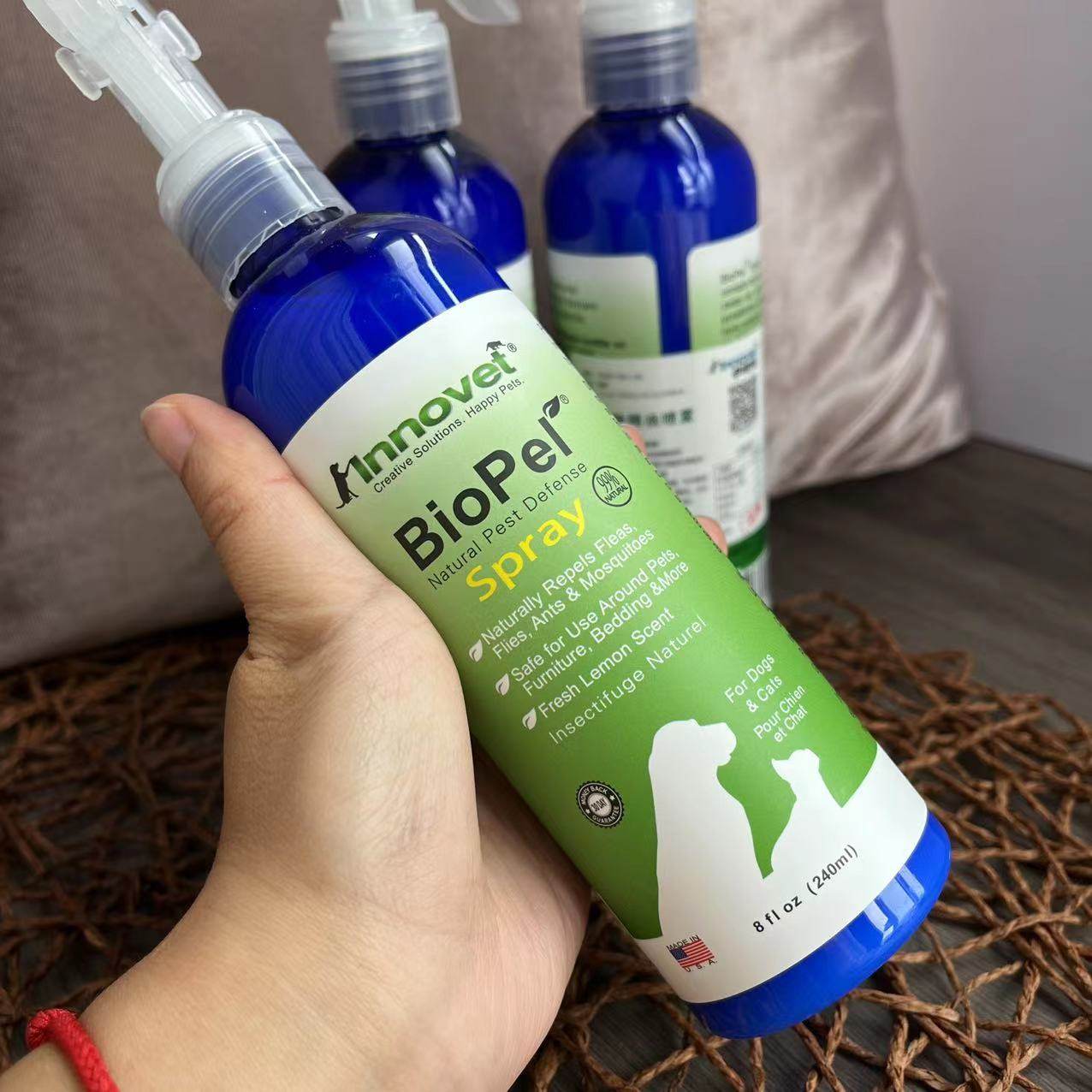 此木家 美国伊诺特驱虫喷雾240ml宠物户外遛狗防蚊虫止痒猫咪体外