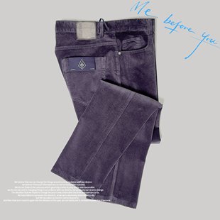 BC秋冬男士雅痞老钱风灯芯绒牛仔裤修身直筒高级感中厚条绒休闲裤