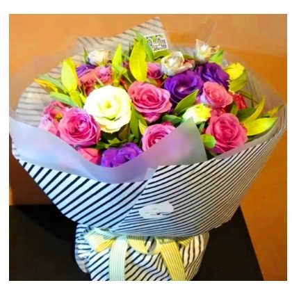 温州瓯海区潘桥丽岙仙岩泽雅镇鲜花店母亲节速递玫瑰生日蛋糕花束