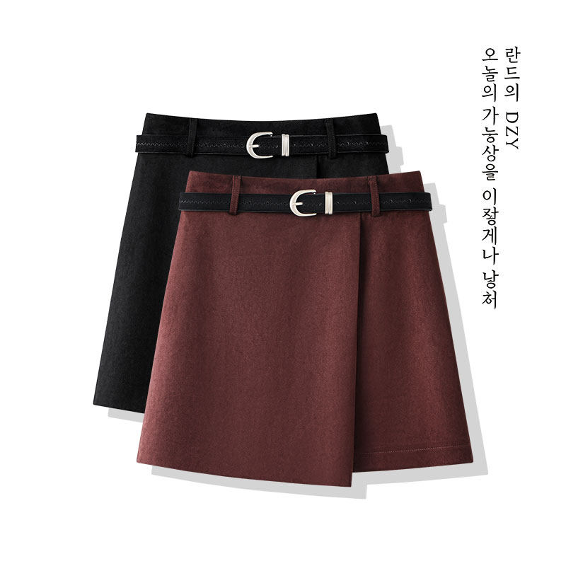 时尚洋气麂皮绒短裙女秋冬季新款2026短款半身裙女士裙子推荐