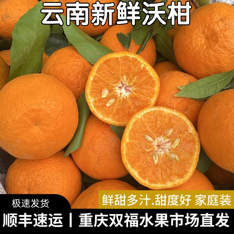 云南新鲜沃柑5斤10斤家庭装皮薄多汁新鲜水果桔子重庆双福顺丰