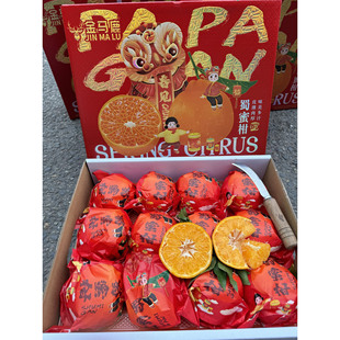 金马鹿蜀蜜柑春见耙耙柑精品礼盒装净重约5-5.5斤年货水果双福