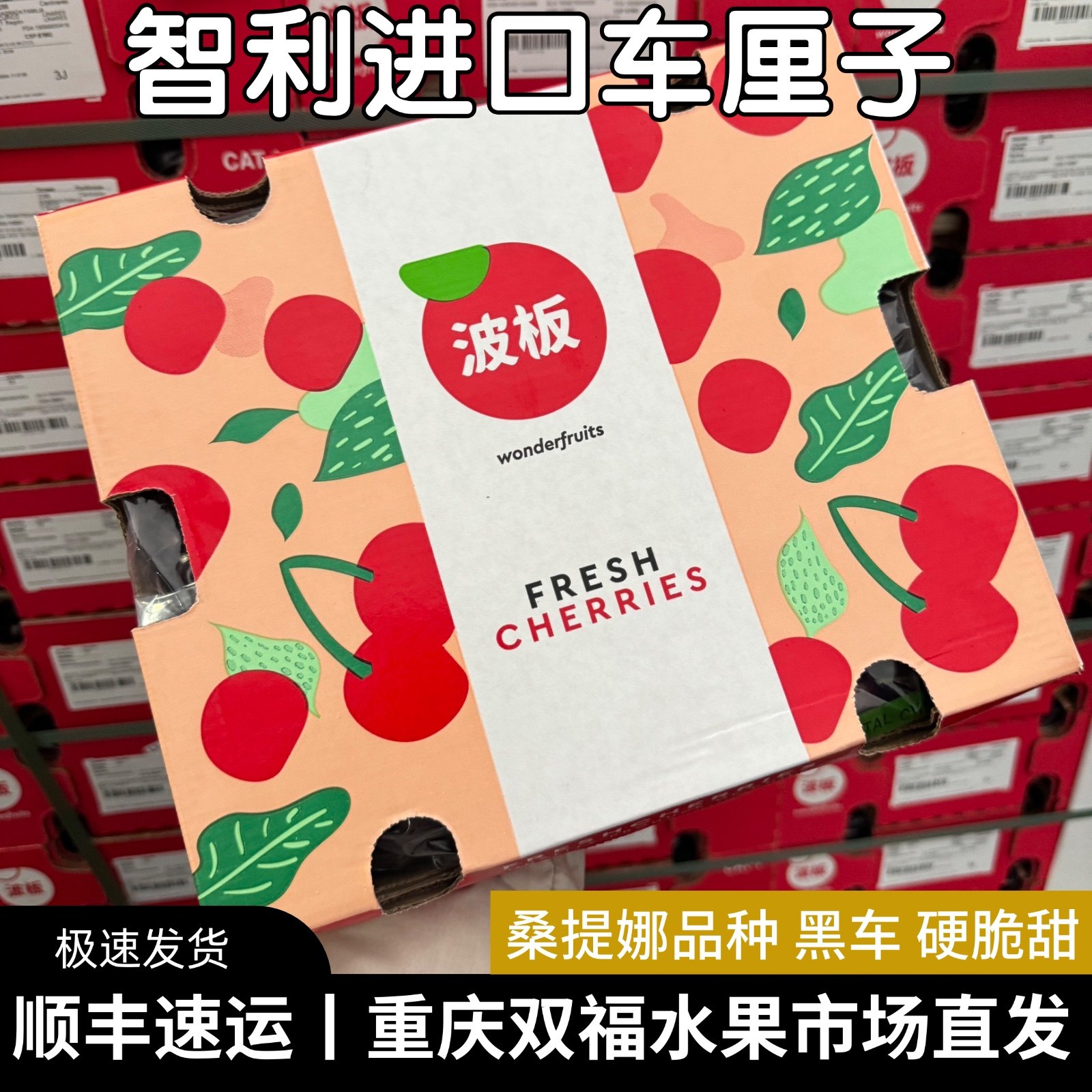 波板3J4J桑提娜黑车智利车厘子