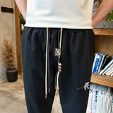 秋季卫裤男士运动裤潮牌宽松哈伦裤时尚百搭束脚裤712-1-A123-P45，男装休闲裤，星座712-1