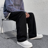 冬季加厚休闲裤男士宽松拖地裤港风阔腿裤卫裤1611B-1-K39-P28，男装休闲裤，星座712-1