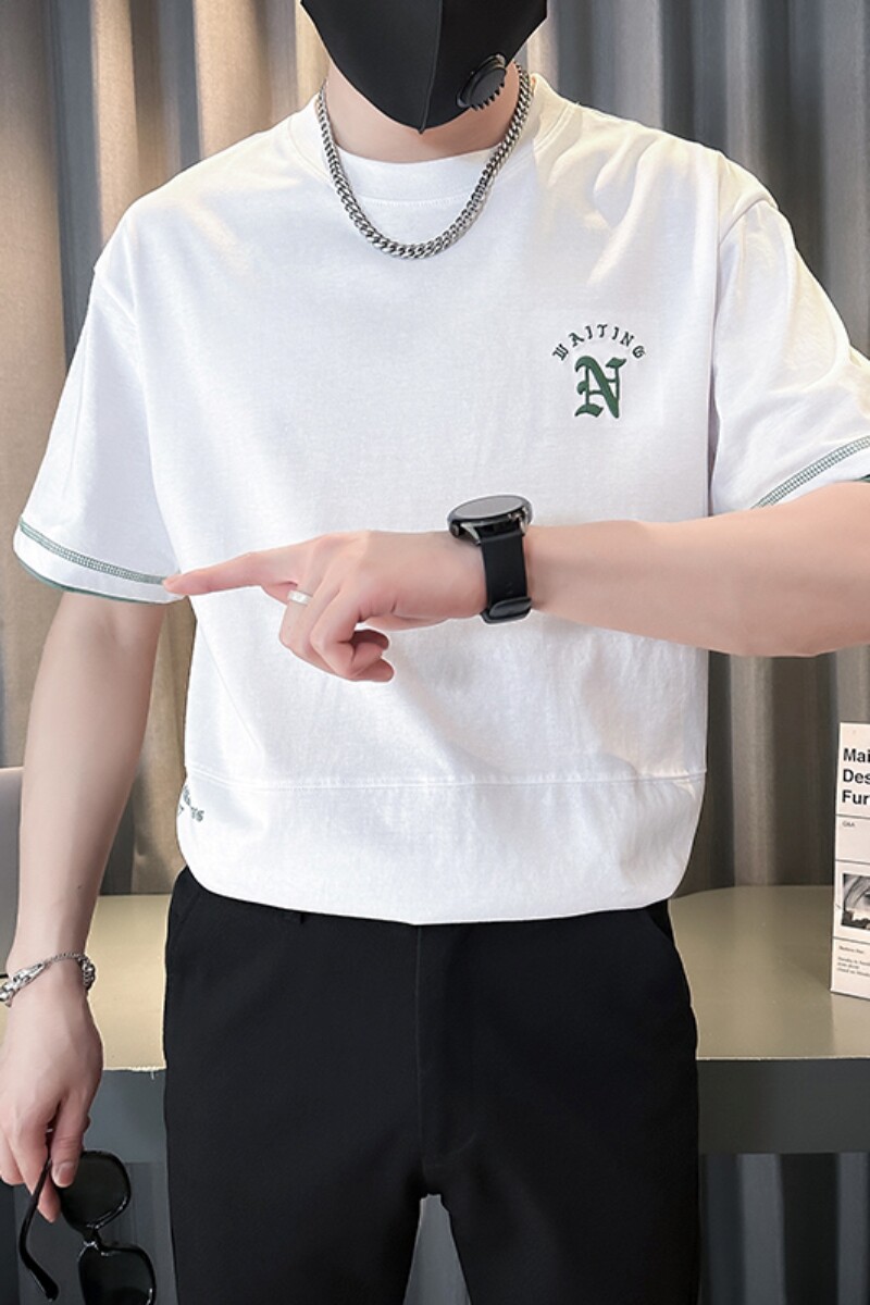 夏季短袖T恤男士百搭半袖宽松青少年套头衫潮TX05-P58,男装T恤,星座712-1