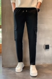 秋季加厚毛巾底秋冬款男士休闲裤直筒休闲裤修身长裤712-1-A150，男装休闲裤，星座712-1