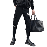 秋冬新款男士休闲裤加厚长裤好吧修身小脚裤束脚裤A162-P48，男装休闲裤，星座712-1