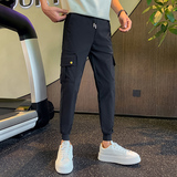 秋季长裤男士休闲裤潮流修身小脚裤时尚束脚裤712-1-A149-P55，男装休闲裤，星座712-1