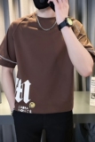 2024夏季新款男士短袖T恤潮牌宽松打底衫衣服TX01-P58，男装T恤，星座712-1