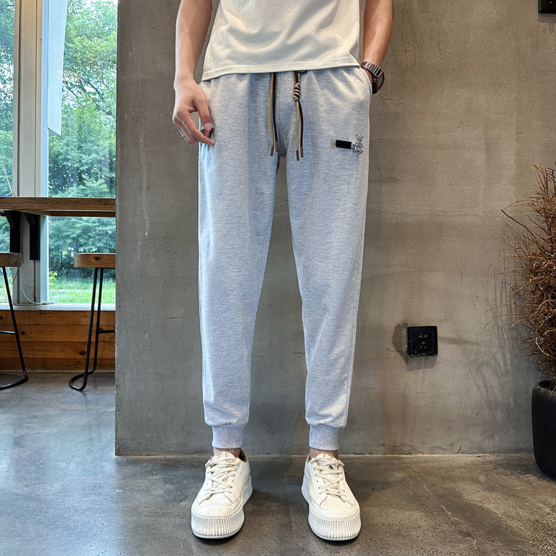 夏季卫裤男士运动裤潮牌宽松哈伦裤时尚百搭束脚裤712-1-A123-P45,男装休闲裤,星座712-1
