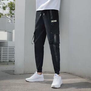 秋季长裤潮牌男士工装裤潮牌修身小脚裤束脚裤712-1-A130-P50图片