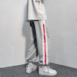 秋冬季束脚裤休闲裤男裤子宽松运动裤ins潮卫裤百搭潮牌K31-P45图片