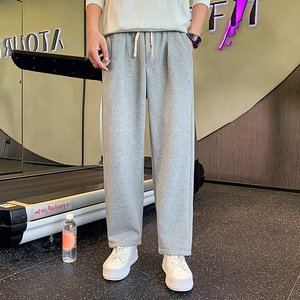 夏季男士运动裤直筒宽松阔腿裤痞帅网红裤休闲裤712-1-AK141-P48图片