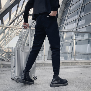 2024春季新款裤子社会小伙休闲裤男士修身小脚裤长裤712-1-AK08图片