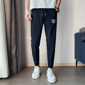 春夏装新款男士休闲裤修身小脚裤百搭长裤社会小伙712-1-AK83-P48图片