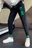秋季新款男士休闲裤潮牌修身小脚裤社会小伙网红束脚裤712-1-A124，男装休闲裤，星座712-1