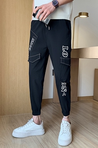 夏季薄款九分裤男士休闲裤修身小脚裤 712-1-A107-P48图片