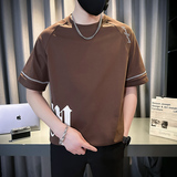 夏季新款男士短袖T恤潮牌宽松打底衫衣服TX01-P58，男装T恤，星座712-1