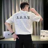 短袖T恤夏季圆领半袖体恤衫男士碎花休闲上衣TX04-P58，男装T恤，星座712-1