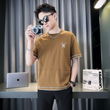 2024新款男士短袖T恤衫青少年时尚百搭半袖打底衫TX05-P58，男装T恤，星座712-1