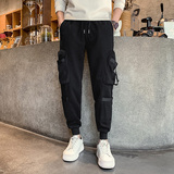 秋冬男士运动裤潮牌宽松束脚裤修身小脚裤社会小伙网红裤A140，男装休闲裤，星座712-1