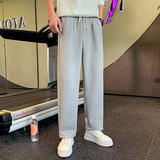 秋季男士运动裤直筒宽松阔腿裤高级感痞帅网红裤休闲长裤A141，男装休闲裤，星座712-1