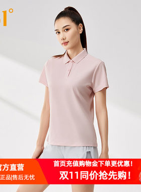 361女士Polo衫2026秋季新款百搭运动t袖休闲网球服上衣翻领短恤女