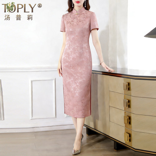 订婚婚宴装中式旗袍礼服连衣裙女