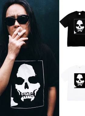 曼森T恤 天花板 NUMBER  联名款 MANSON TEE 骷髅头印花短袖圆桶