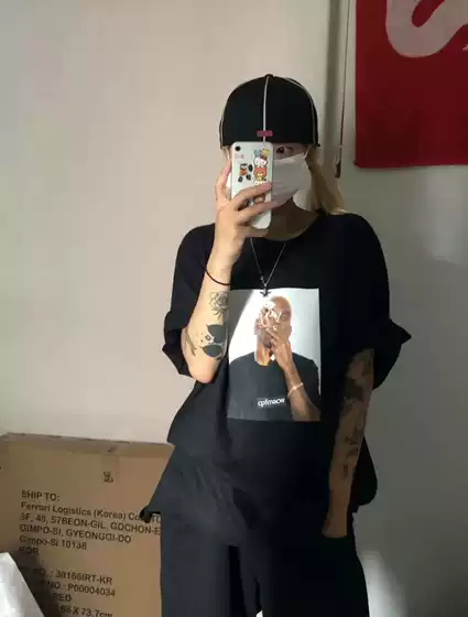 Dean T-Shirt Ceiling of Greatness Deam Blunt Tee Dean Blunt Character Print Short-Sleeve Tee