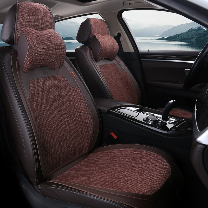 Льняная подушка на автомобильное сиденье для Tesla Model Y3XS QJJ M98 Ideal L987 NIO ESECET Xiaomi подушка сиденья
