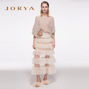 JORYA欣贺卓雅春季新吊带蛋糕连衣裙（实物以平铺为准）L1001301