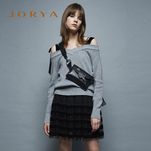 JORYA欣贺卓雅秋季针织衫吊带两件套连衣裙K1401302