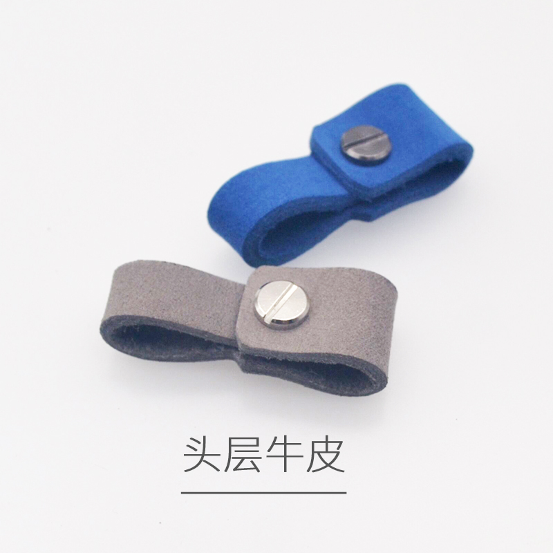 BHJIAH真皮钥匙扣牛皮刻字挂绳