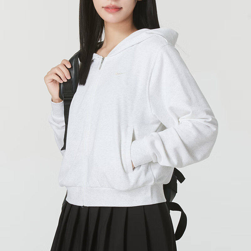Nike耐克外套女正品连帽宽松上衣春秋款运动棉夹克透气休闲装