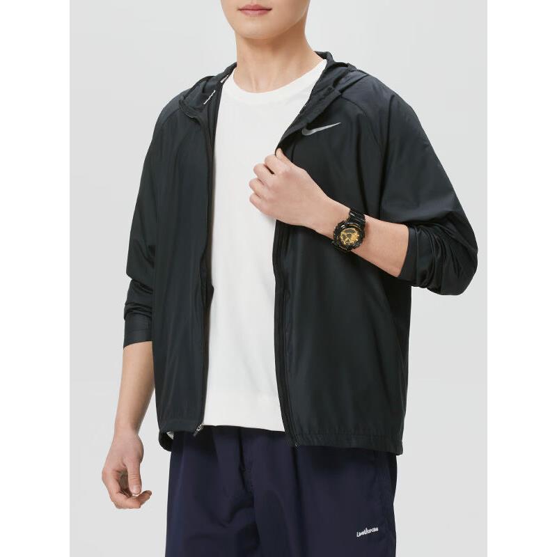 Nike耐克梭织防风外套正品男士运动服薄款防晒夹克跑步透气训练服