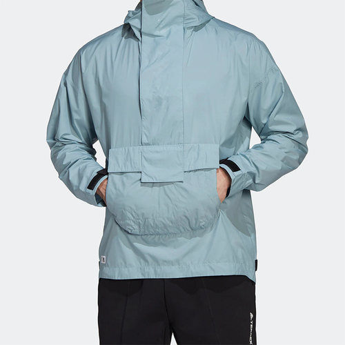 Adidas/阿迪达斯正品夏季休闲透气连帽男子运动夹克 HA7691